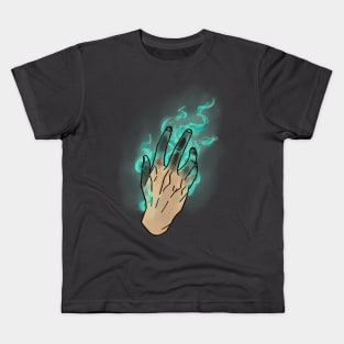 Fireball (Teal) Kids T-Shirt